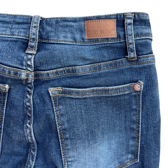 Judy Blue Eva Mid-Rise Fray Hem Skinny Size 0/24 - Picture 6 of 12